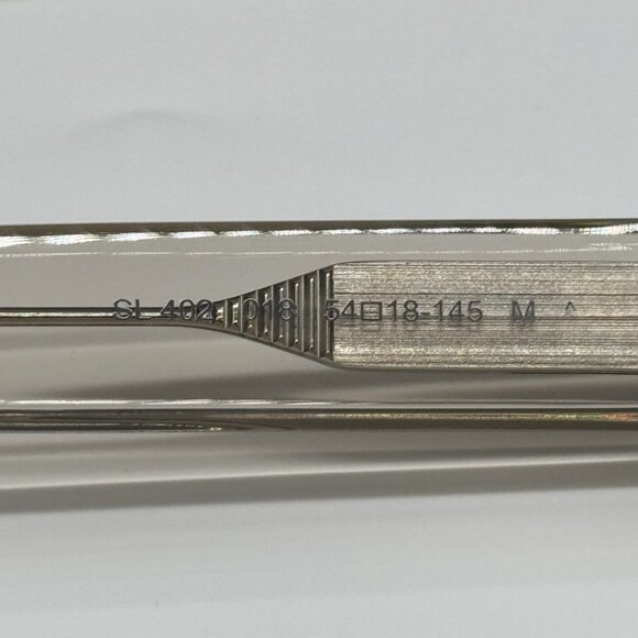 NEW SL402 018 SAINT LAURENT UNISEX BEIGE SQUARE SL 402 018 SUNGLASSES - Picture 6 of 7